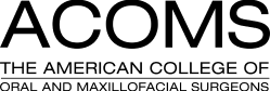 The american collecge of oral and maxillofacial surgeons logo